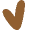 icon coeur marron